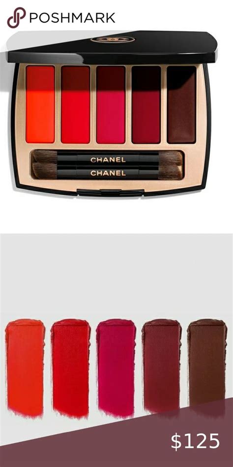 chanel lip palette caractere|Chanel 99 rouge allure.